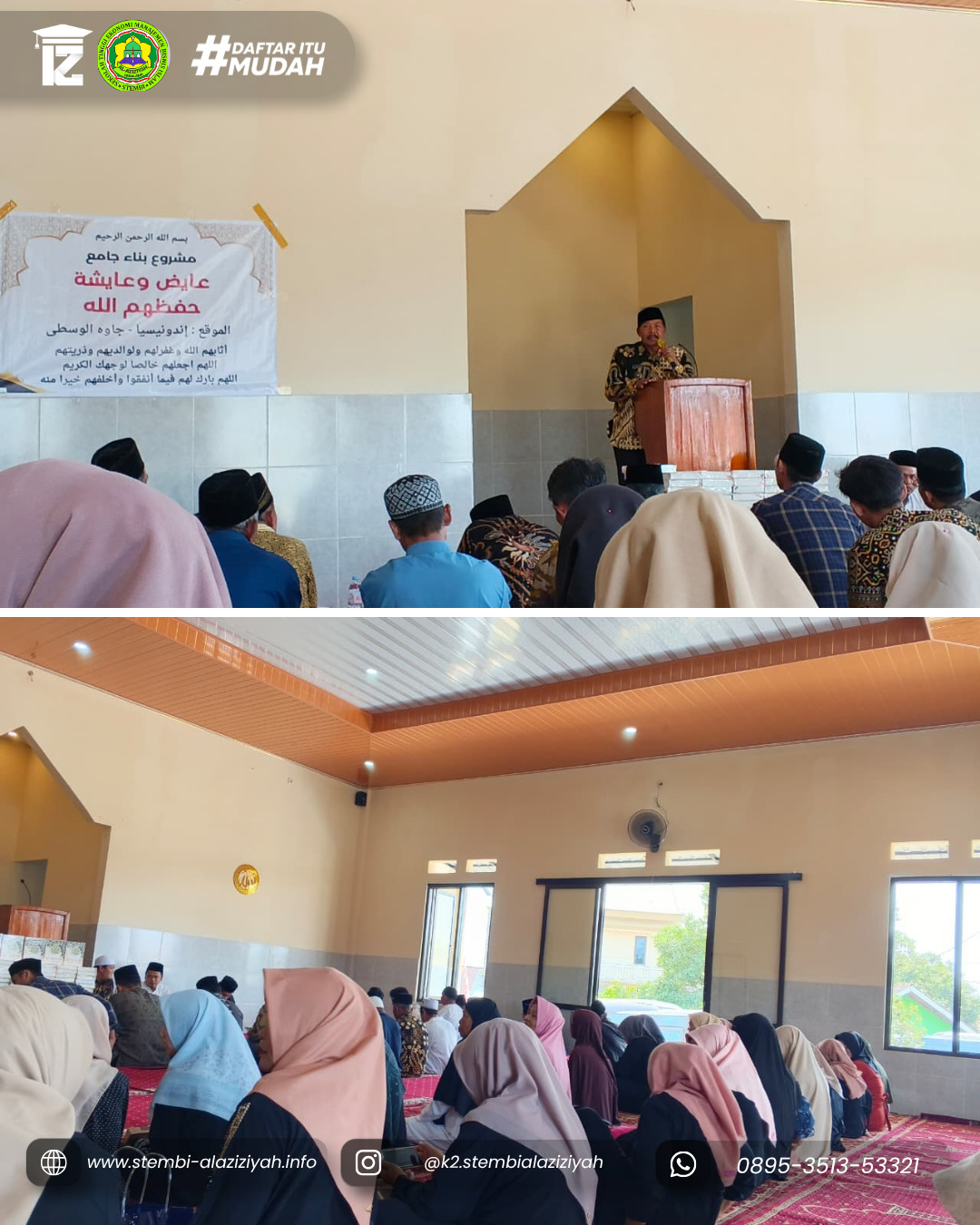 Kampus Stembi Al Aziziyah Resmikan Masjid Aisyah Al Aziziyah