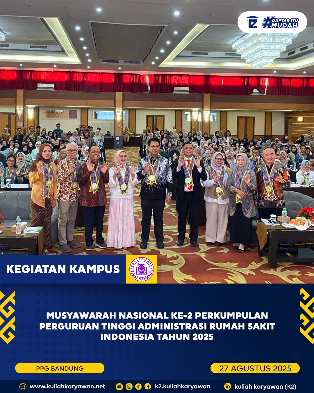 Musyawarah Nasional Ke-2 Perguruan Tinggi Administrasi Rumah Sakit Indonesia Tahun 2025 Resmi Digela
