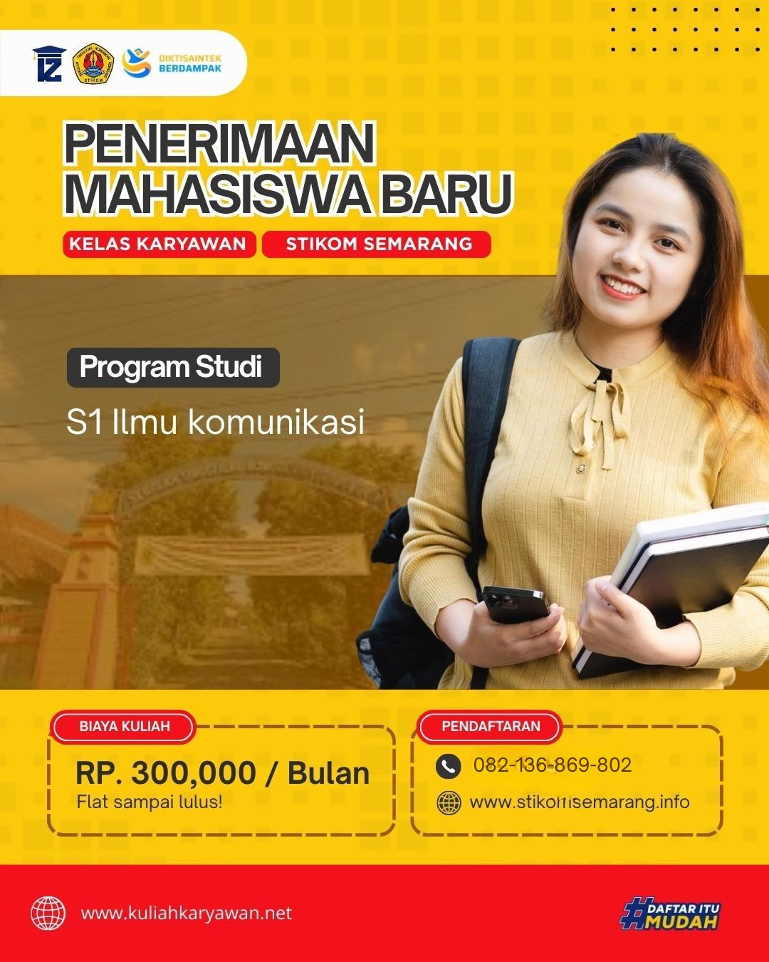 Kuliah Tidak Harus Mahal Raih Gelar Sarjana Ilmu Komunikasi di STIKOM Semarang