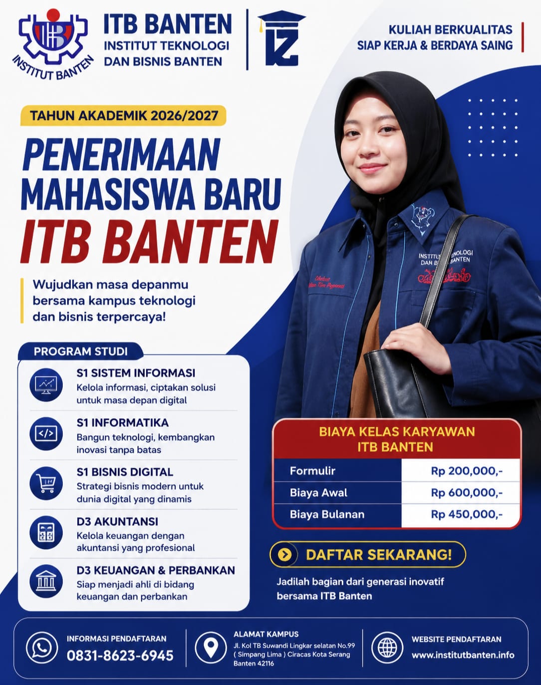 Kampus ITB Banten dengan Jurusan D3 Akuntansi  Biaya Kuliah Terjangkau di Banten