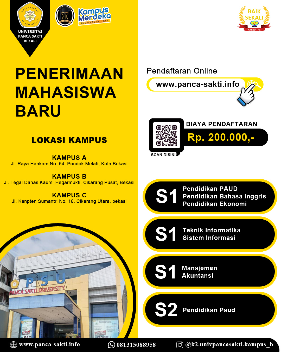 S1 Kuliah Karyawan di Universitas Panca Sakti
