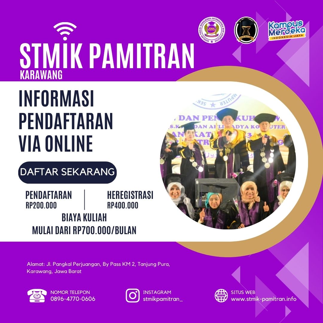Informasi Pendaftaran Online di STMIK Pamitran Karawang