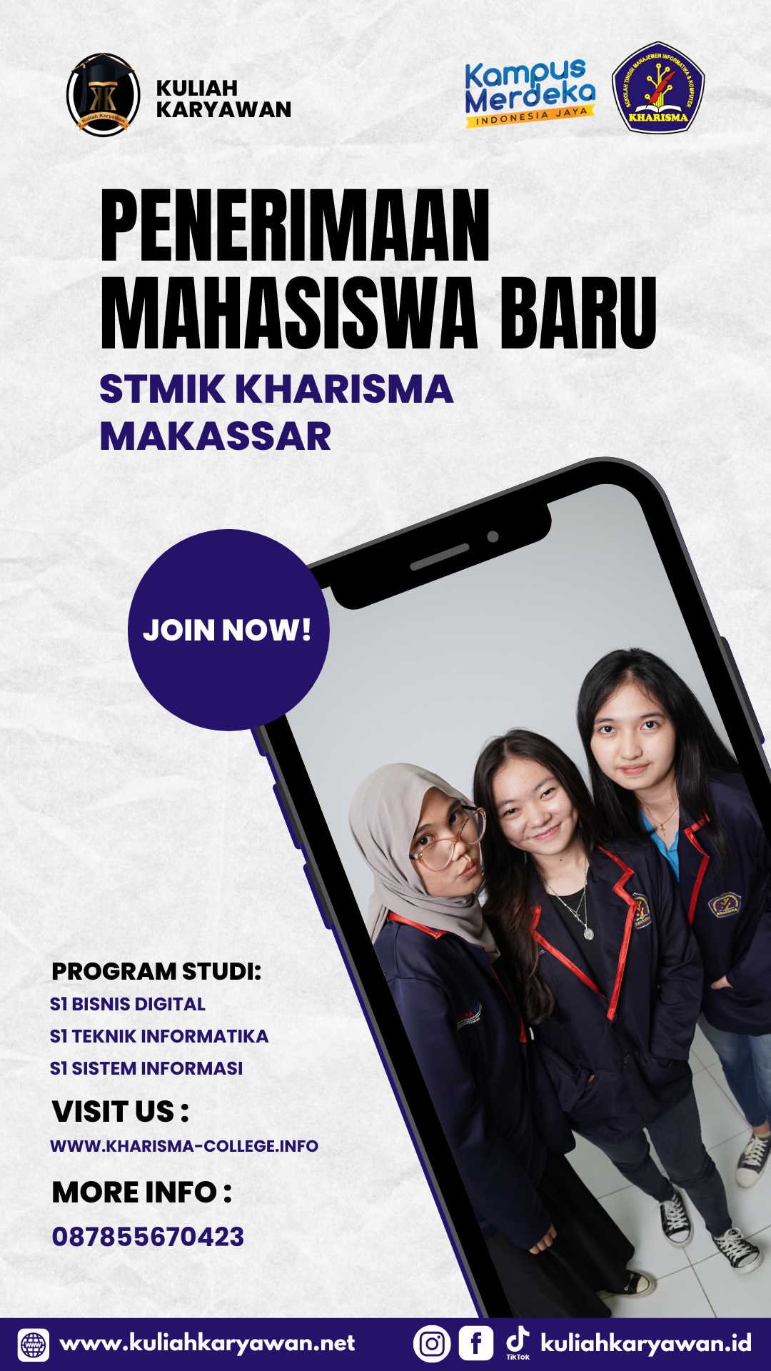 Alur Pendaftaran Mahasiswa Baru STMIK Kharisma Makassar