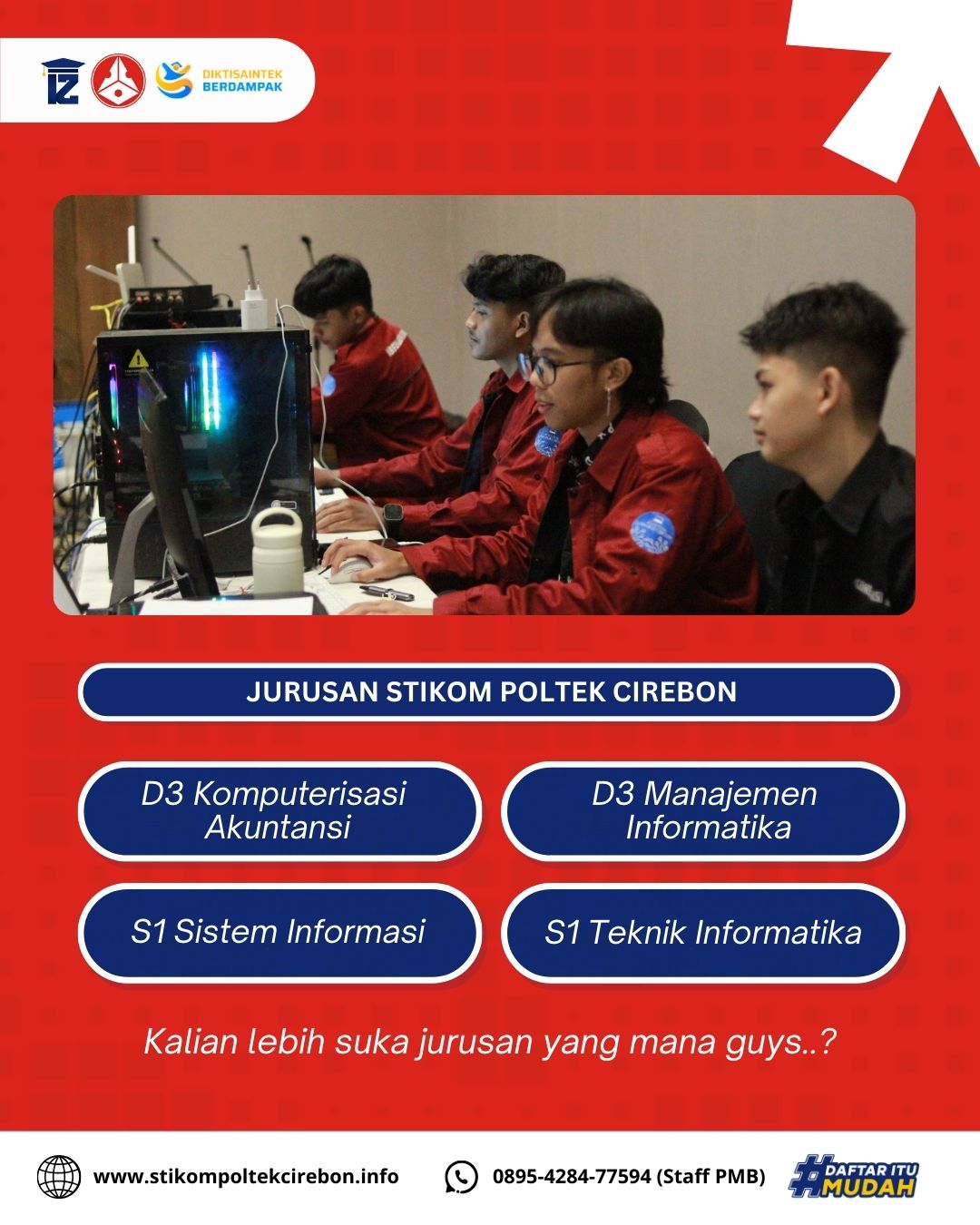 Jurusan di Sekolah Tinggi Ilmu Komputer Poltek Cirebon