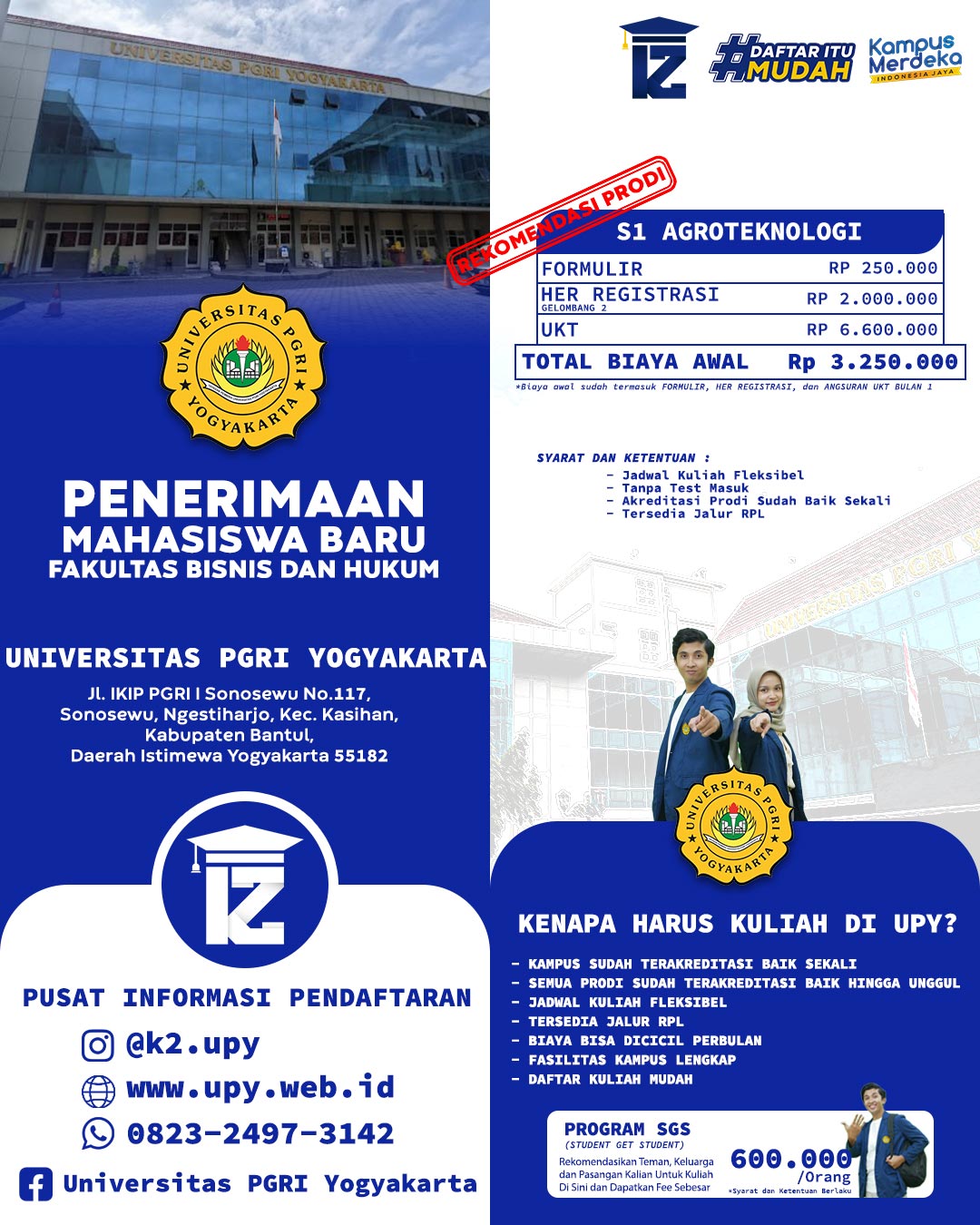 Rekomendasi Kuliah S1 Teknologi Hasil Pertanian di Jogja – Universitas PGRI Yogyakarta, Cocok untuk 
