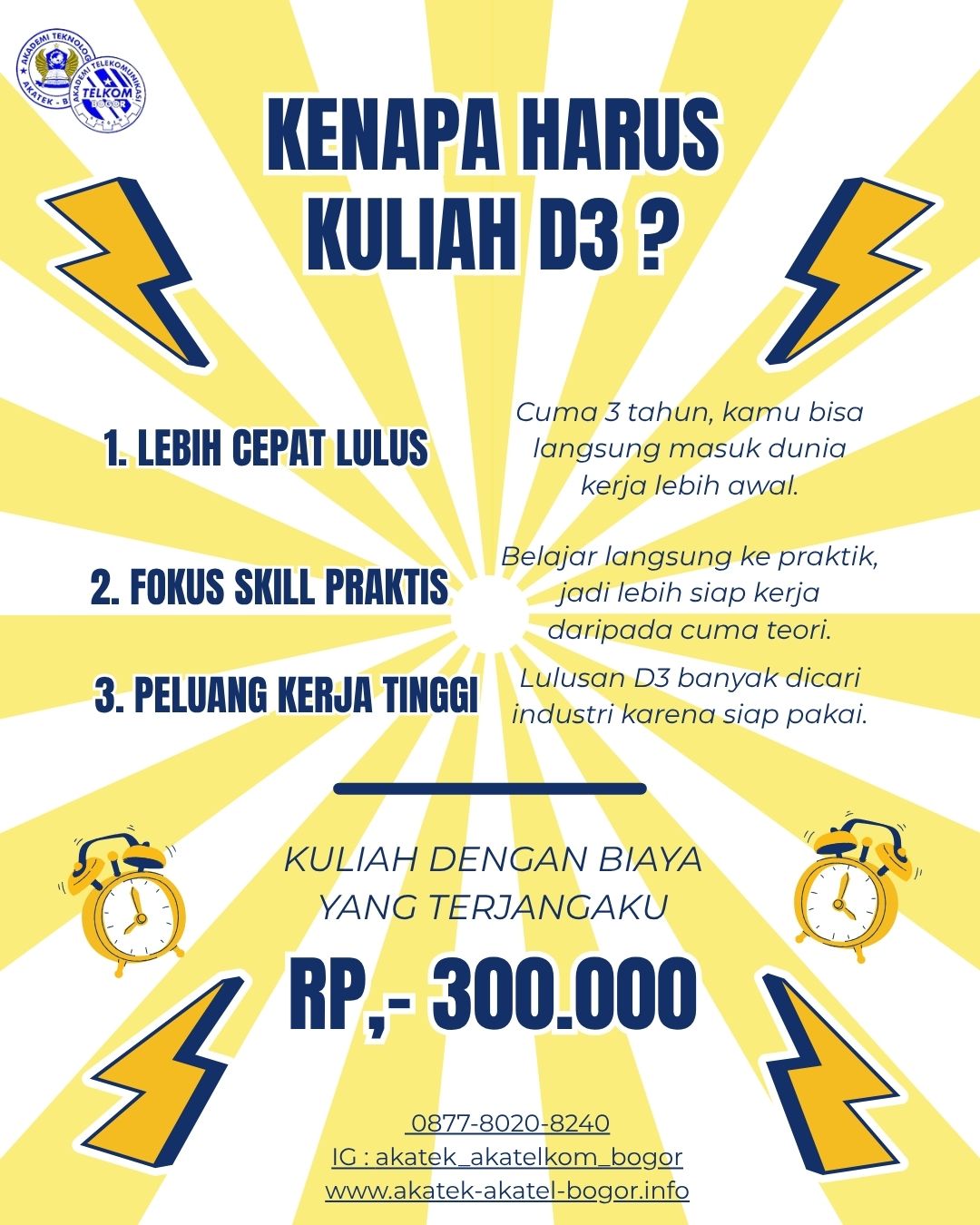 Keunggulan kelas karyawan D3 Di Akatek Dan Akatel Bogor