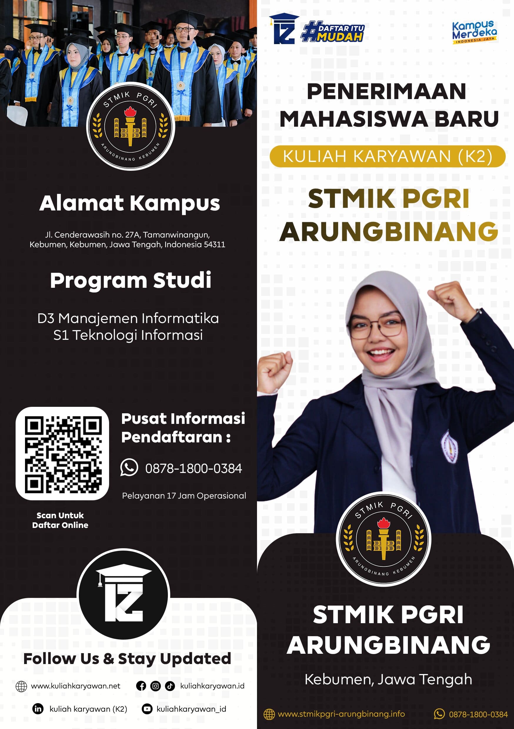 Penerimaan Mahasiswa Baru STIMIK PGRI ARUNG BINANG 2026 Semester Gasal 
