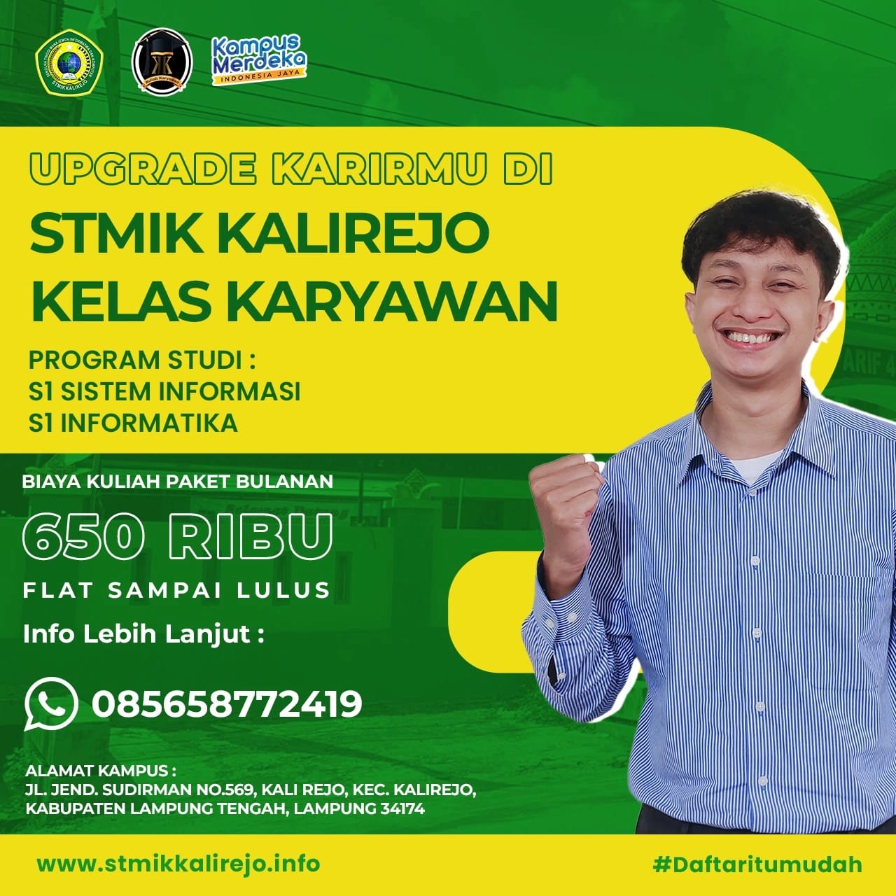 Jurusan Kampus STMIK Kalirejo Lampung Tengah