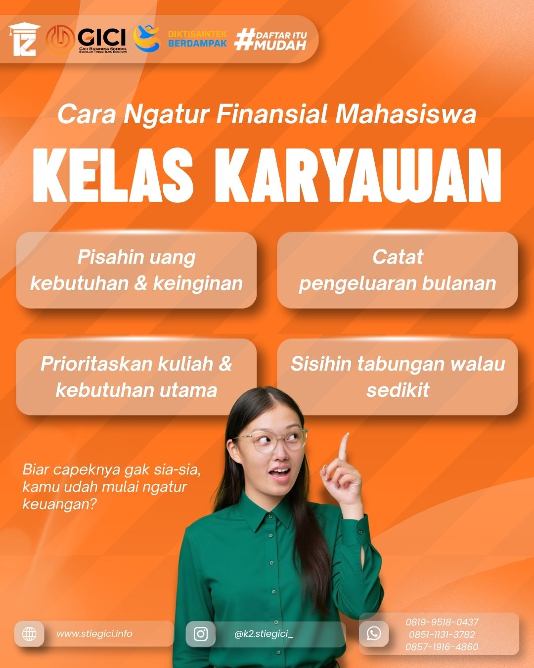 Cara Mengatur Keuangan Mahasiswa Kelas Karyawan agar Tetap Aman