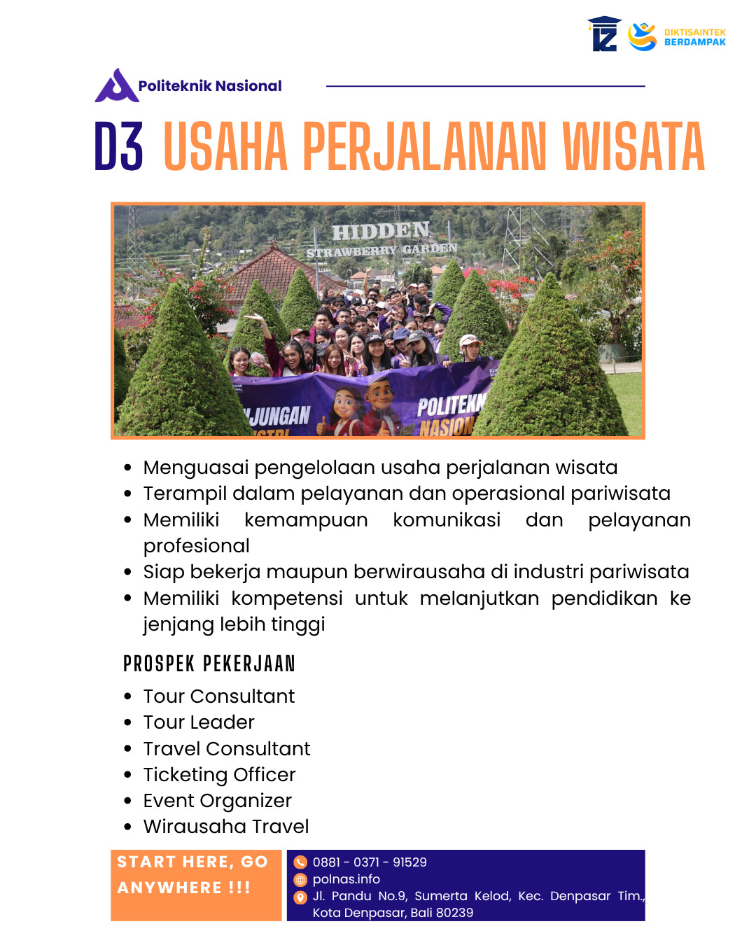 Kenalan Sama Jurusan D3 Usaha Perjalanan Wisata Yuk