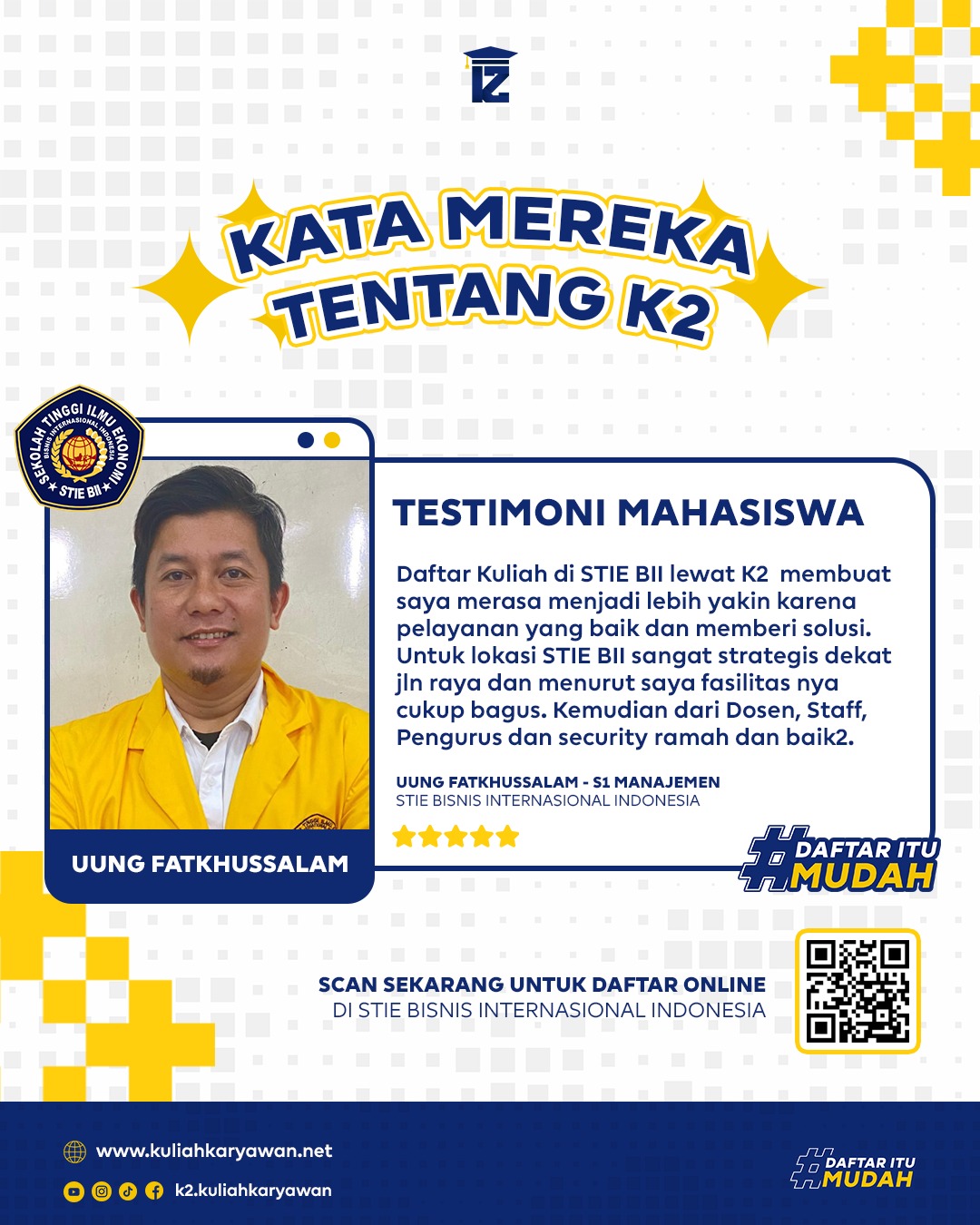 Rekomendasi Kelas Karyawan di Bekasi Kampus STIE BII