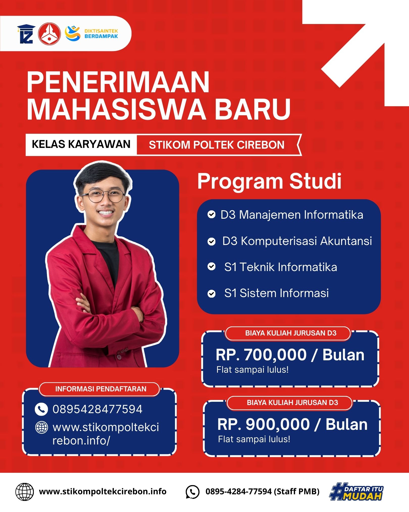 Penerimaan Mahasiswa Baru Kelas Karyawan STIKOM Poltek Cirebon