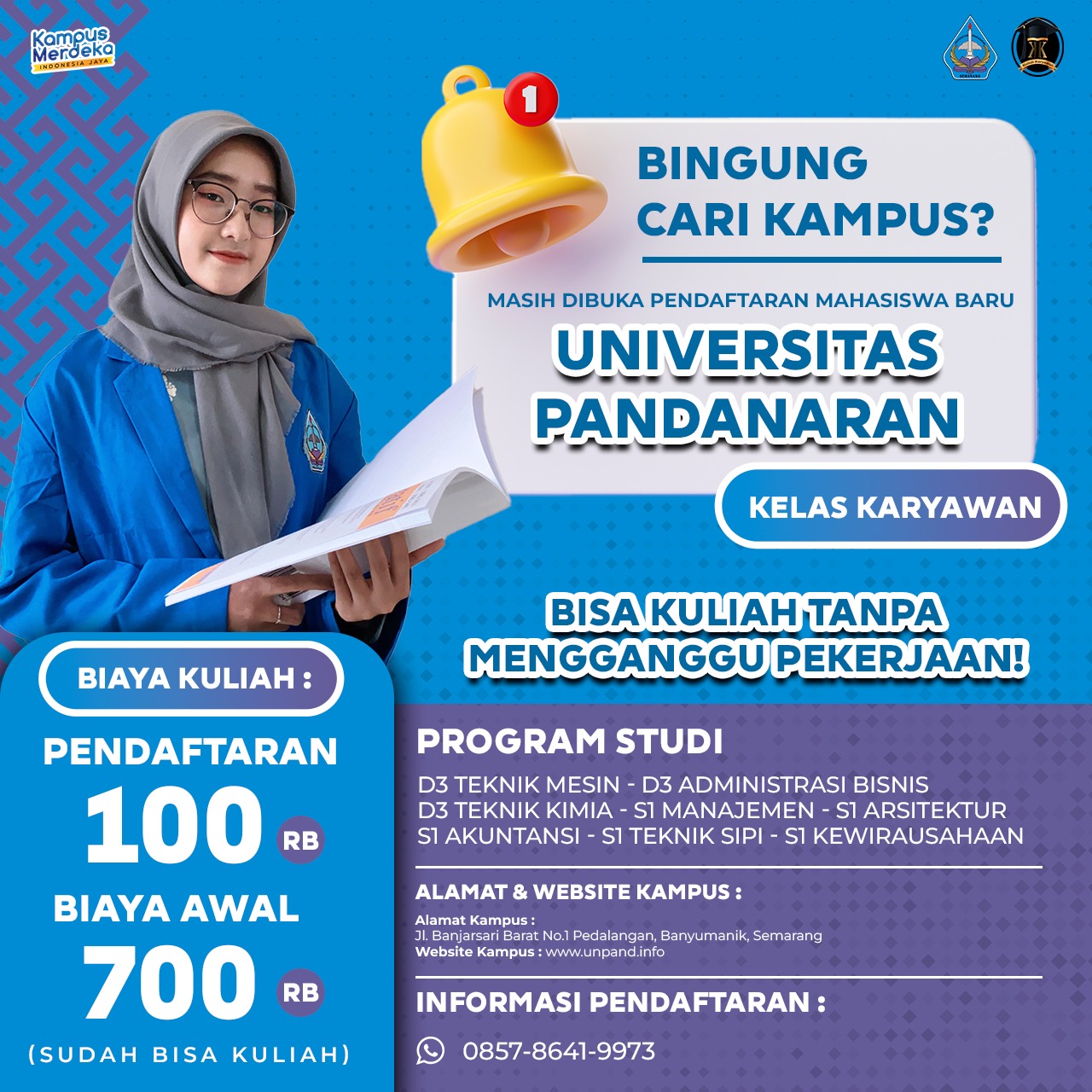 Penerimaan Mahasiswa Baru Universitas Pandanaran