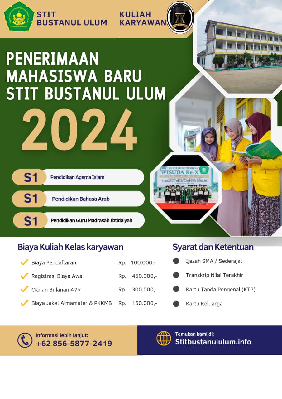 Kampus STIT Bustanul Ulum Kelas Karyawan Lampung Tengah
