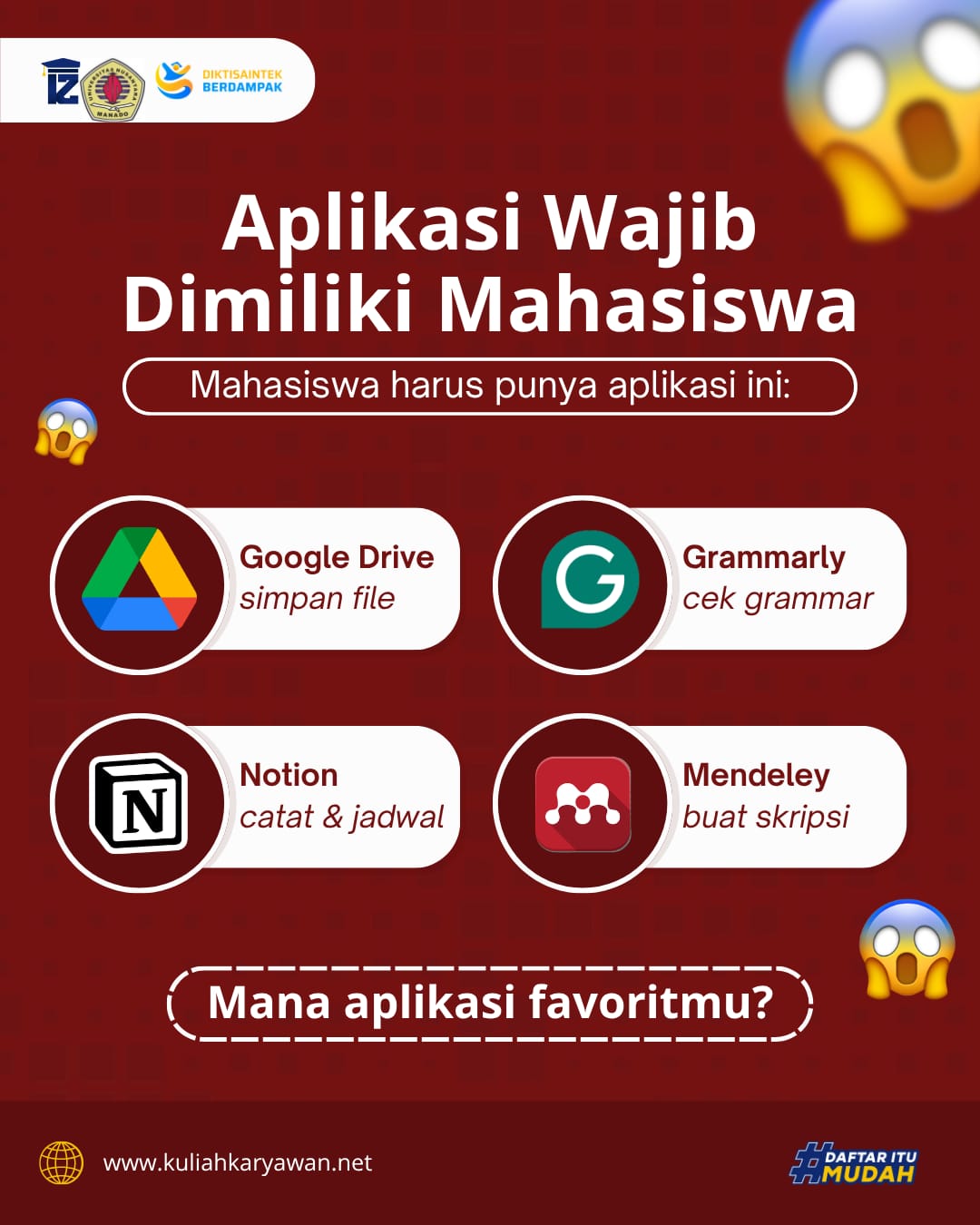 Aplikasi Wajib Dimiliki Mahasiswa 