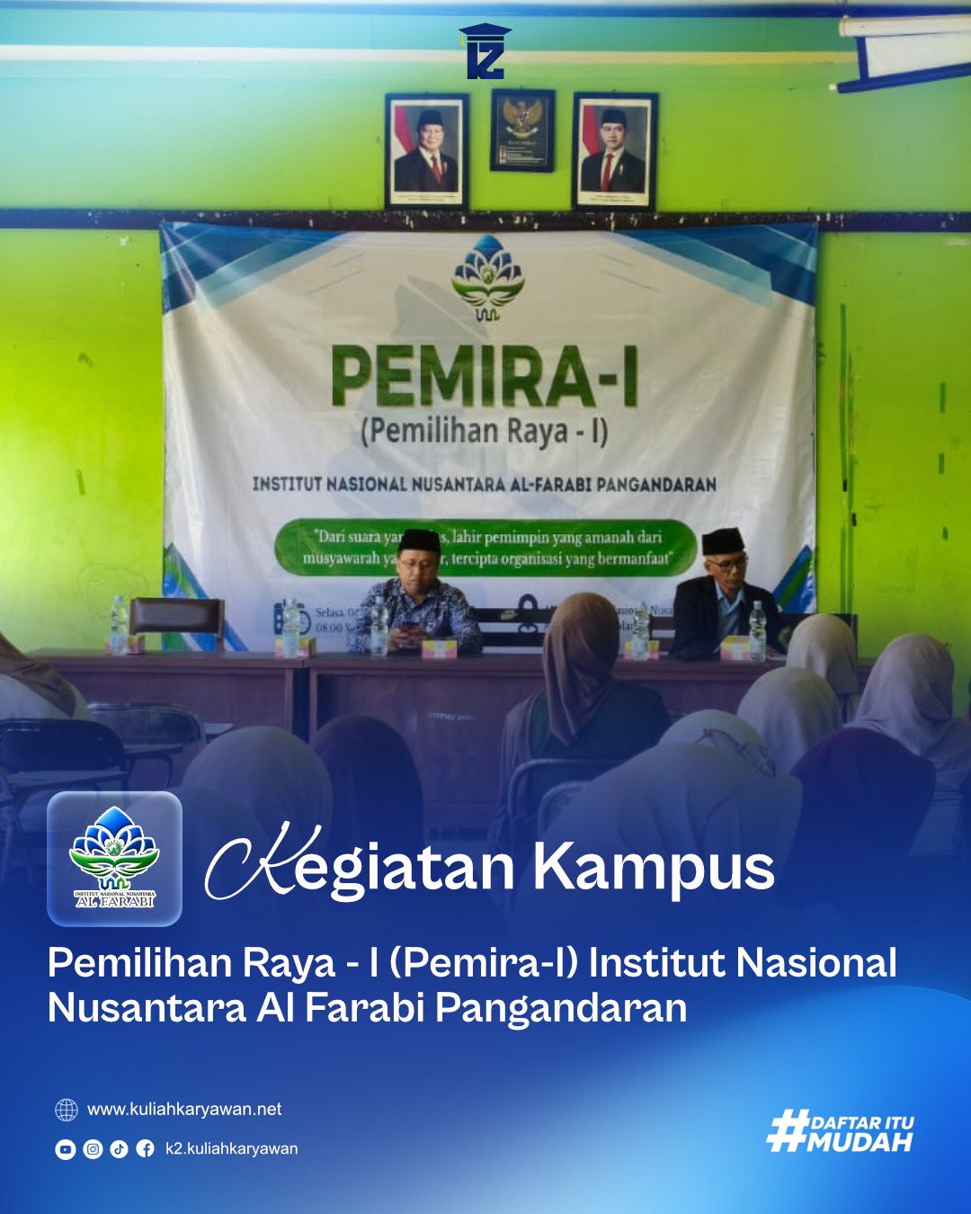 Pelaksanaan Pemira Institut Nasional Nusantara Al Farabi Pangandaran