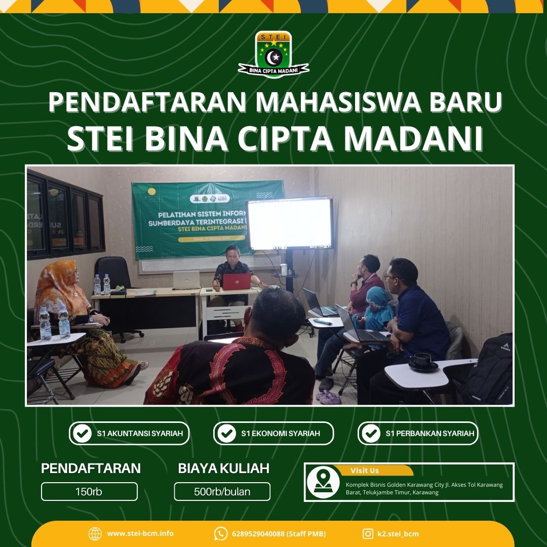Kuliah kelas karyawan k2 STEI Bina Cipta Madani Karawang