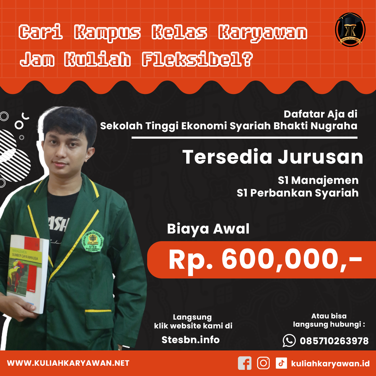 Cari kampus kuliah kelas karyawan jam kuliah fleksibel