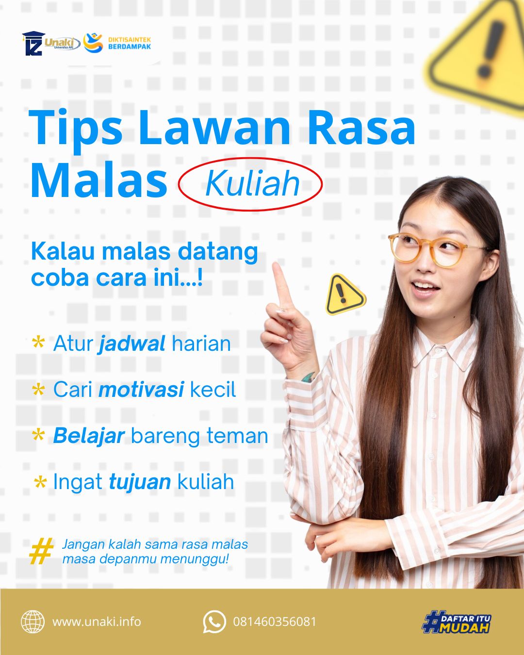 Tips Lawan Rasa Malas Kuliah Pada Mahasiswa