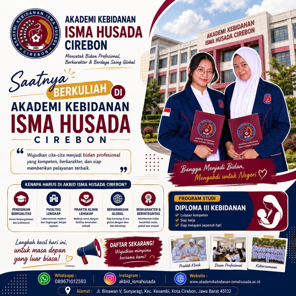 Kelas Perkuliahan Di Akademi Kebidanan Isma Husada Cirebon