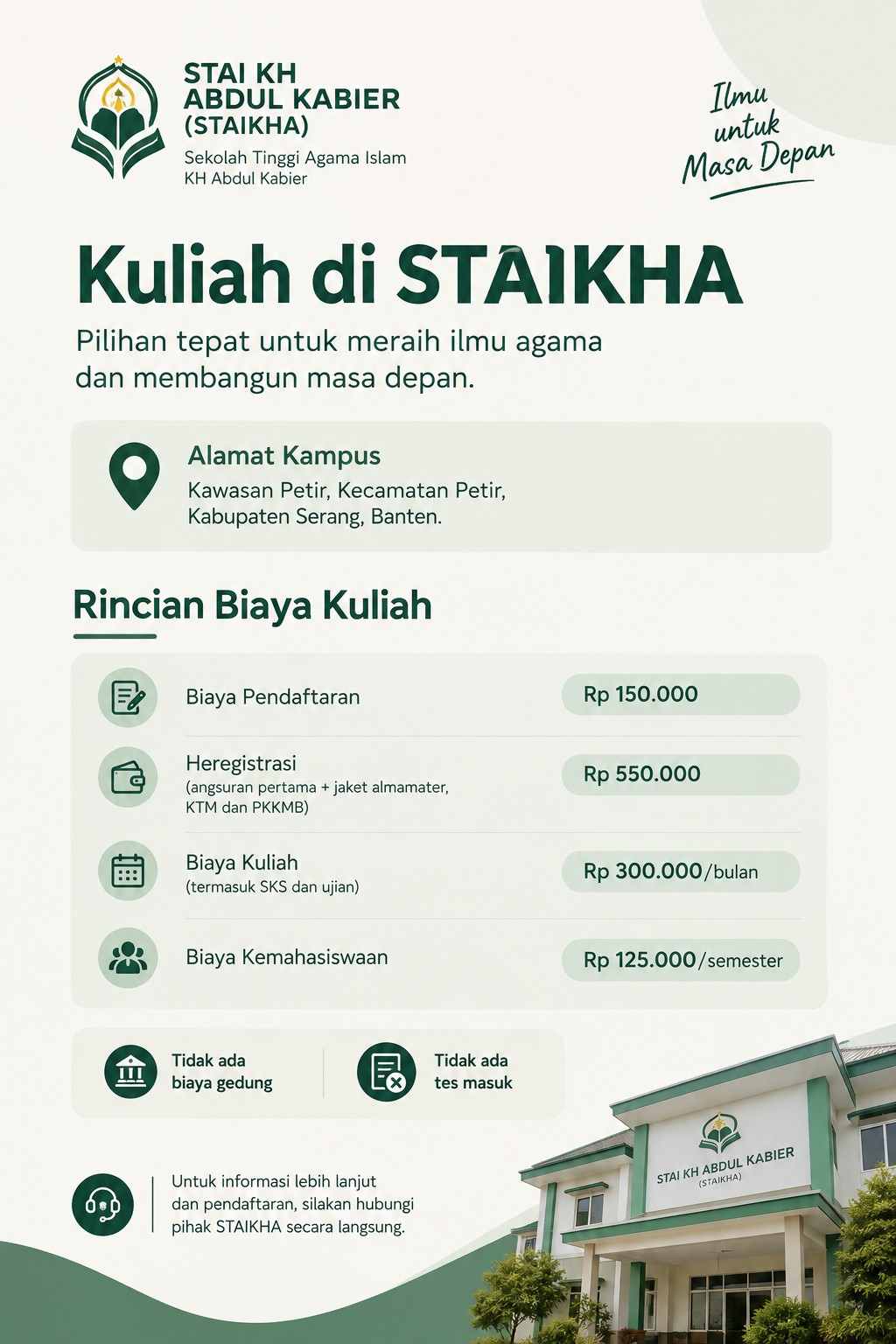 Kampus PAI Terbaik di Petir Kabupaten Serang Banten