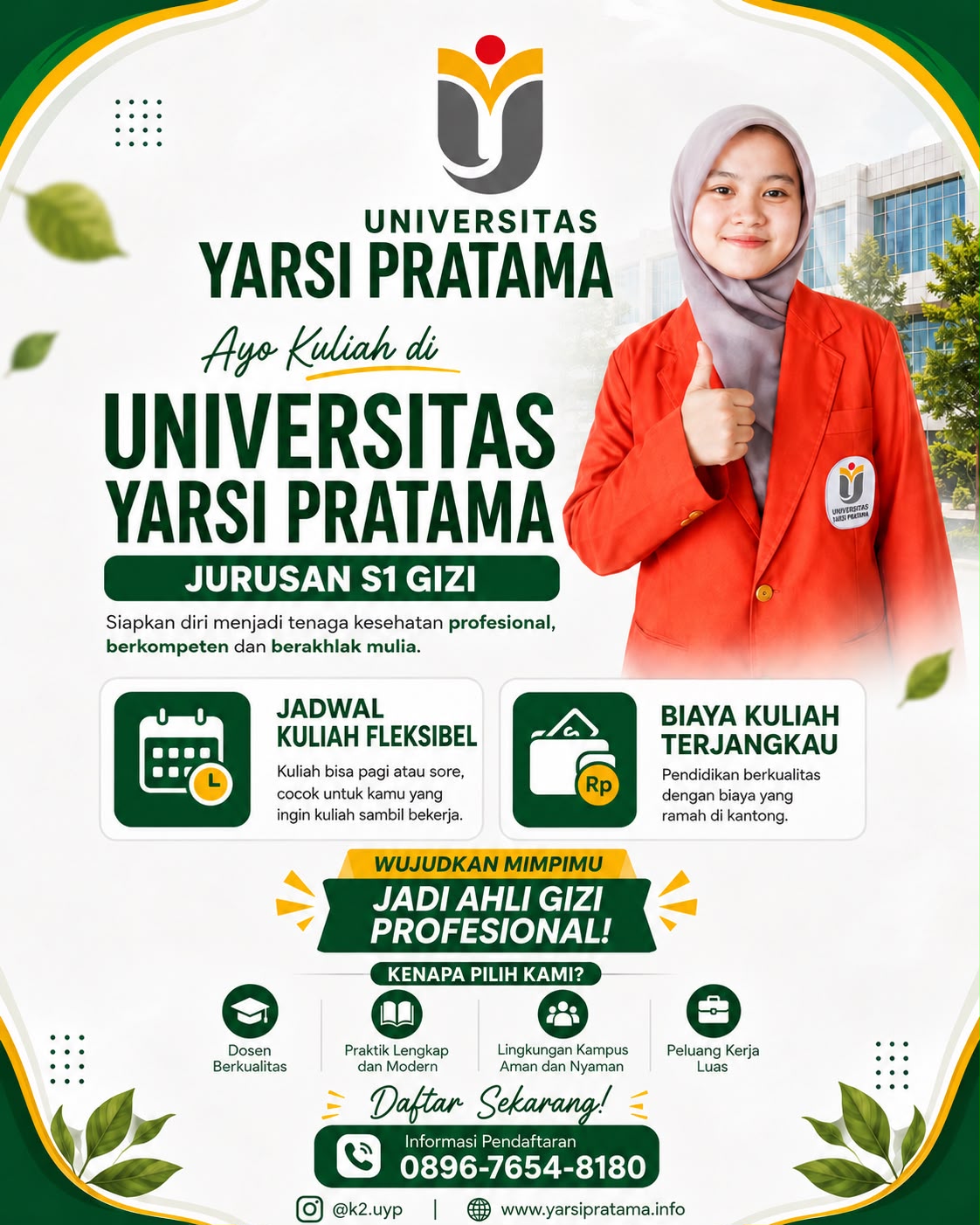 Pilihan Tepat Ingin Menjadi Ahli Gizi Di Universitas Yarsi Pratama Tangerang
