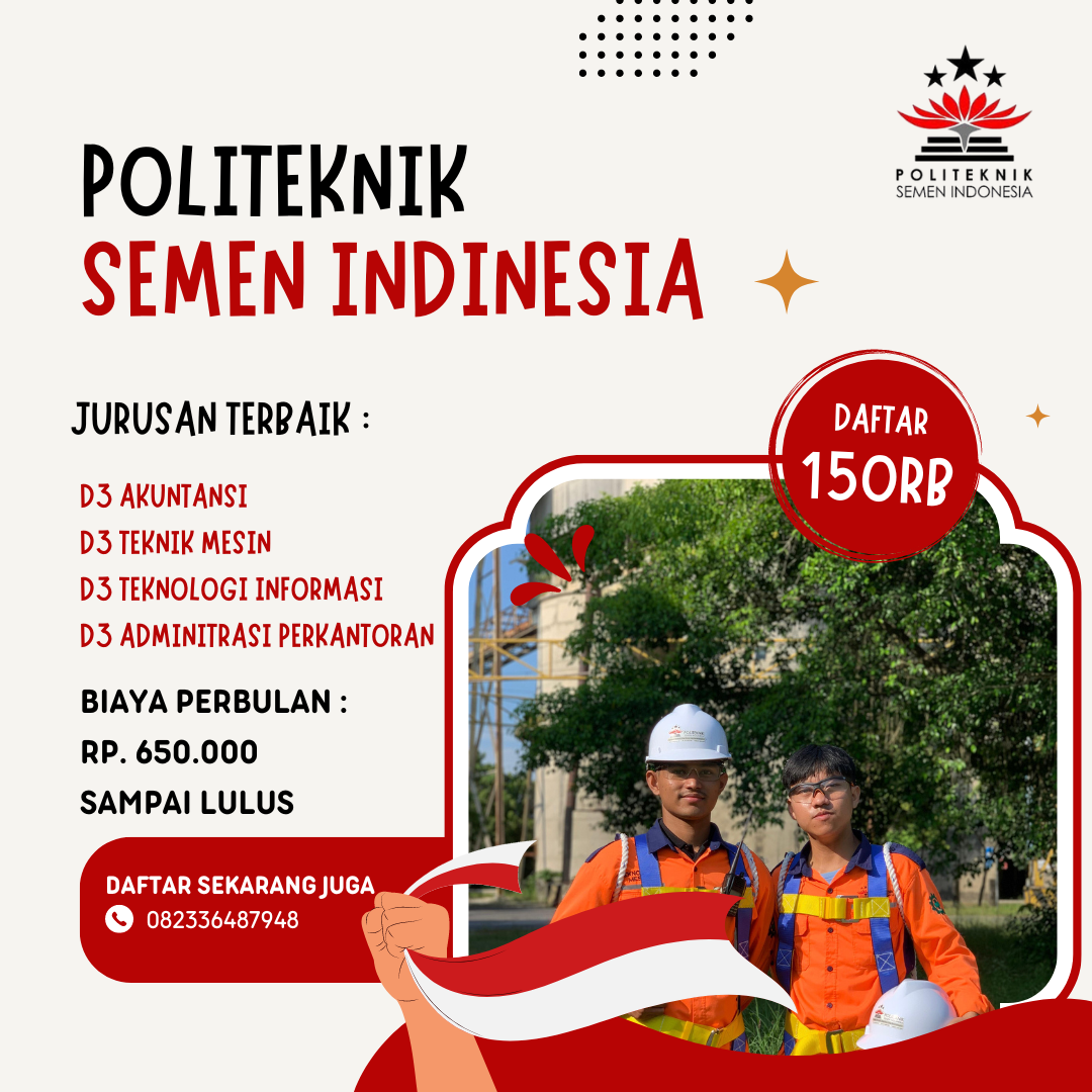 Kuliah Karyawan D3 Teknik Mesin Semen Gresik Indonesia