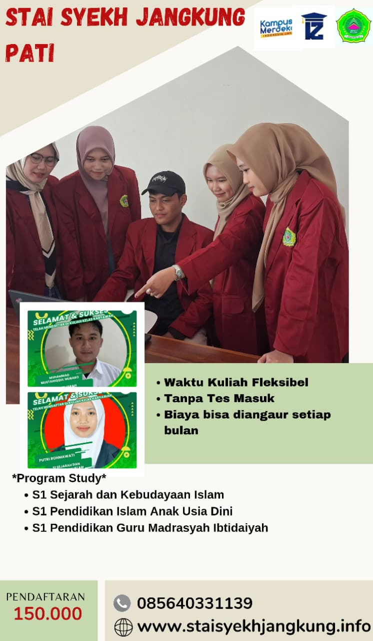 Rekomendasi Kuliah Sambil Kerja STAI Syekh Jangkung Pati