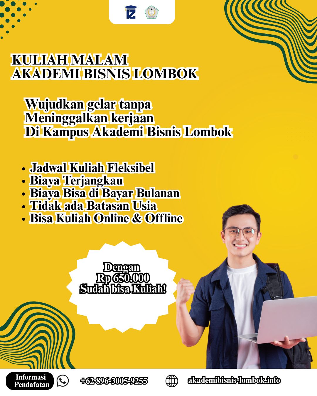 Kuliah Malam di Kampus Akademi Bisnis Lombok
