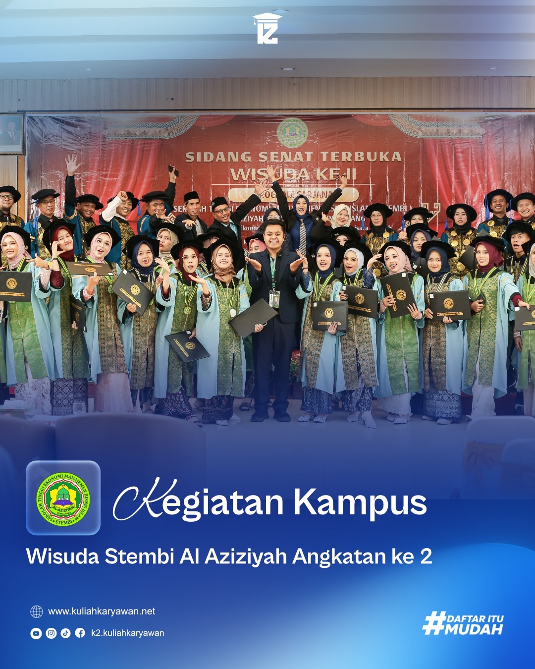 Wisuda Ke II STEMBI Al Aziziyah Pemalang Rayakan Perjuangan Raih Masa Depan