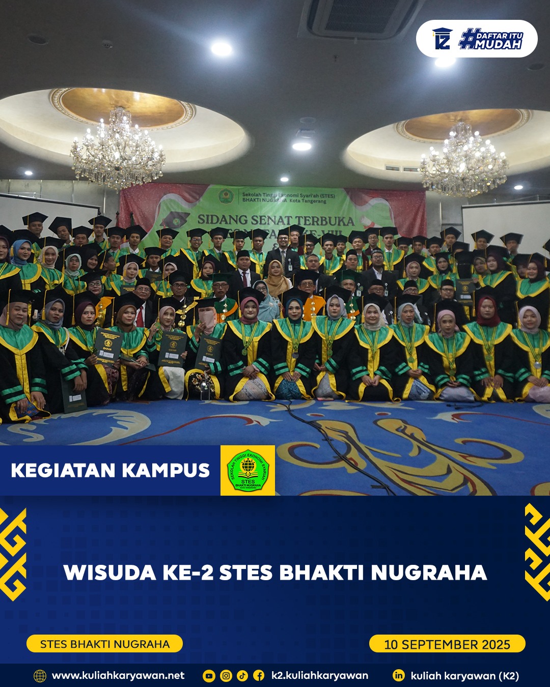 Pendaftaran Mahasiswa Pindahan dan Konversi STES Bhakti Nugraha