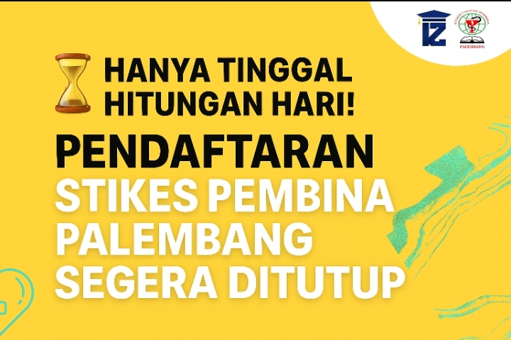 Pendaftaran Kuliah di STIKES Pembina Palembang Segera di Tutup