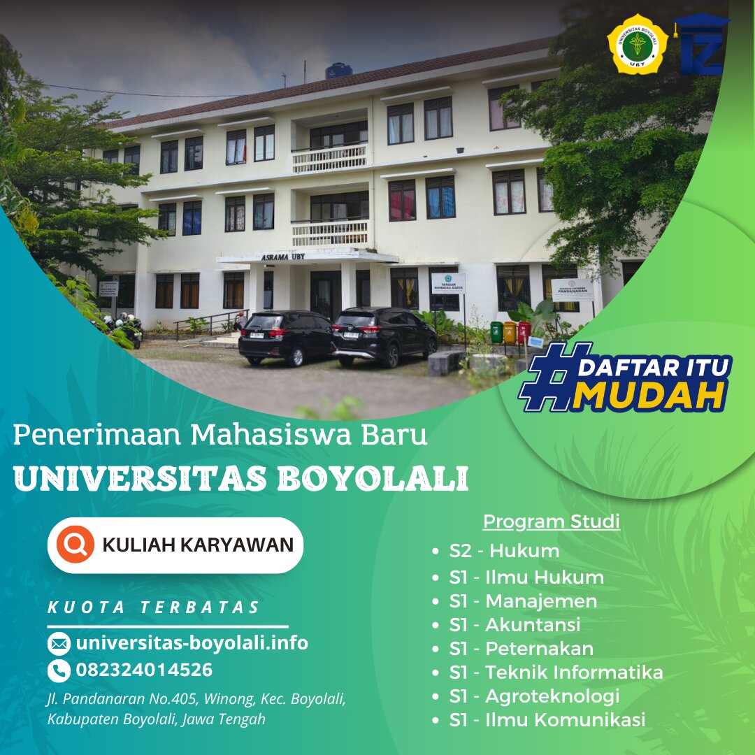 Daftar Kuliah Universitas Boyolali