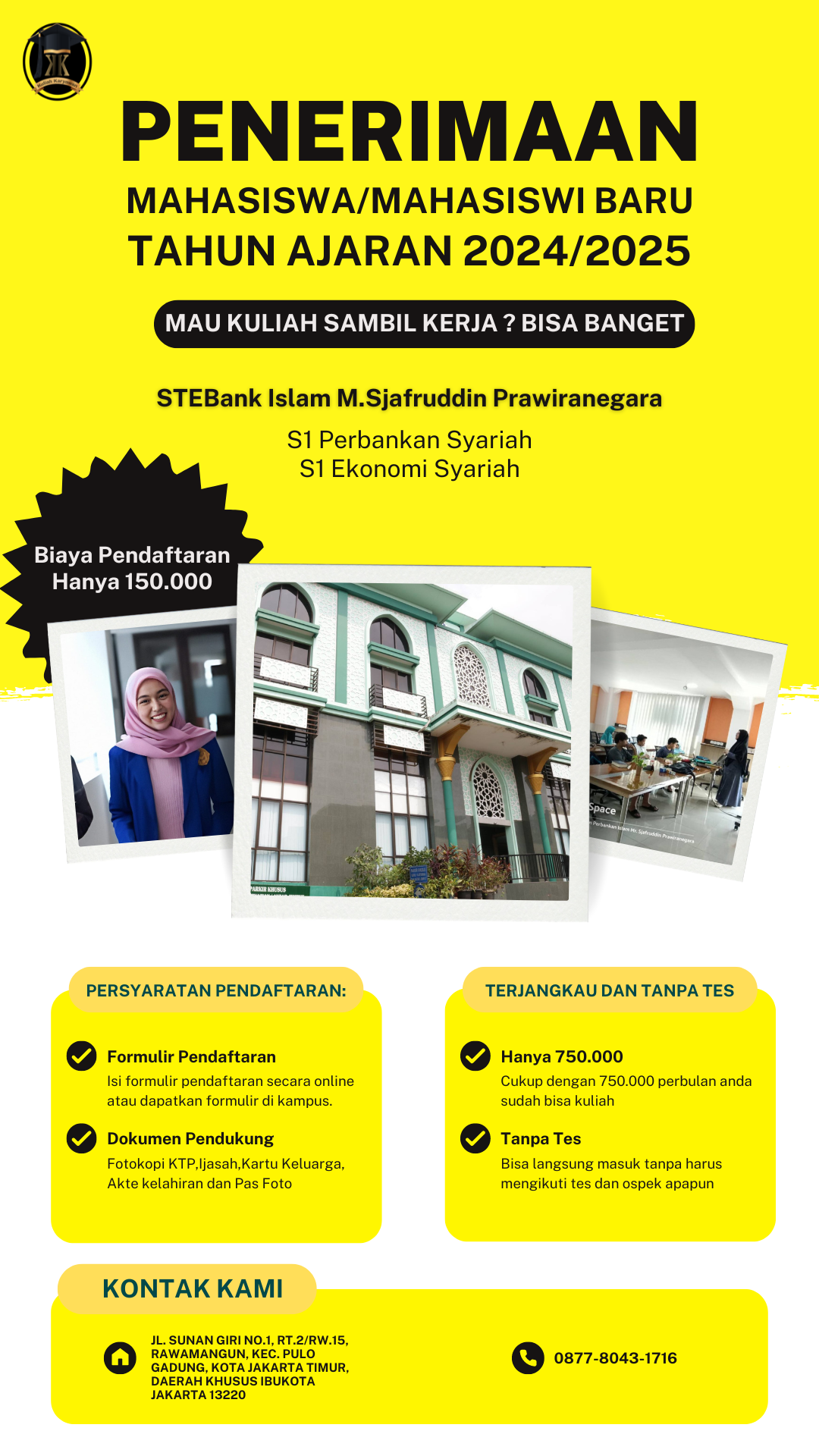 Kelas Karyawan Malam Kampus STEBank Islam 