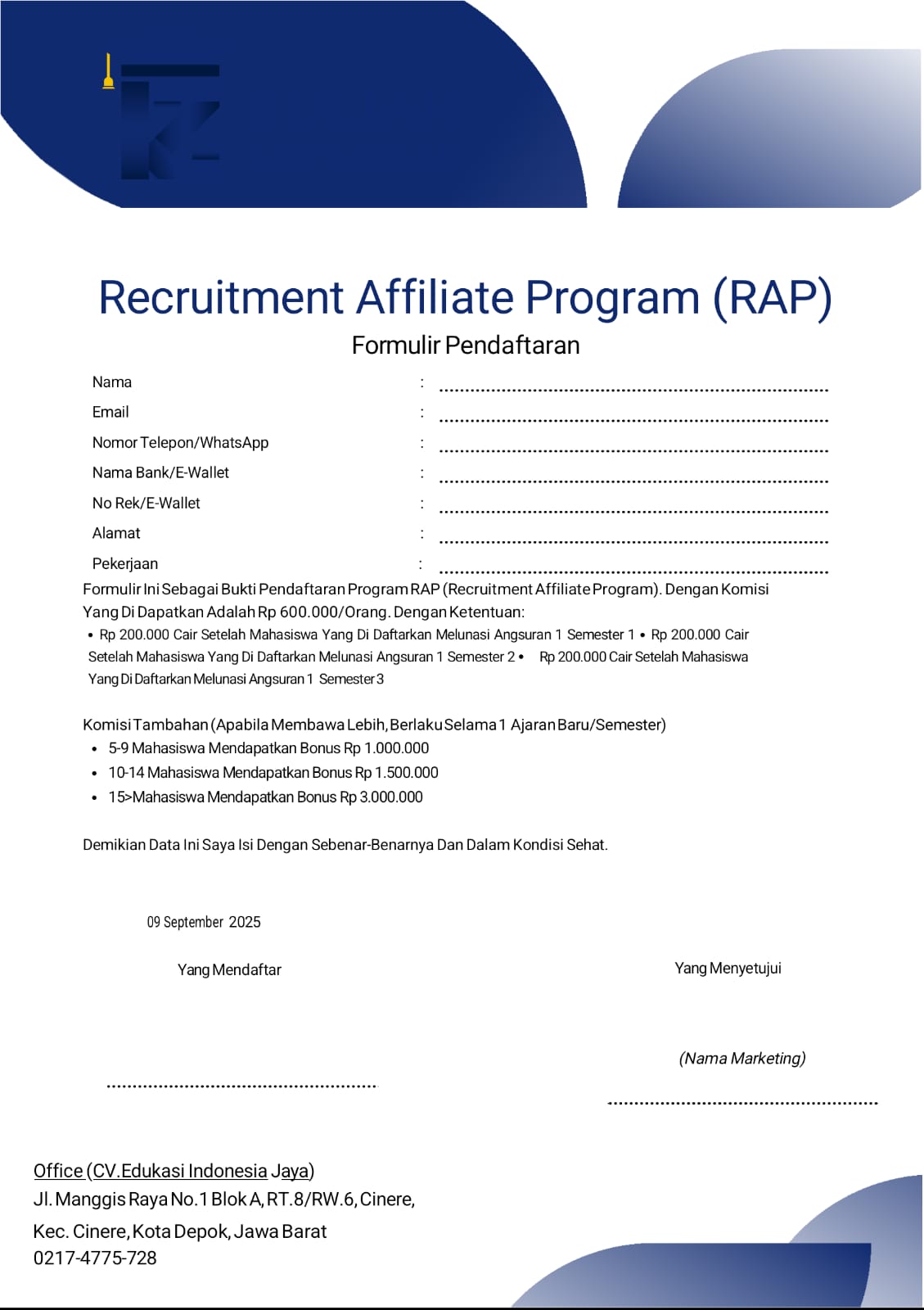 Program RAP Kuliah Karyawan