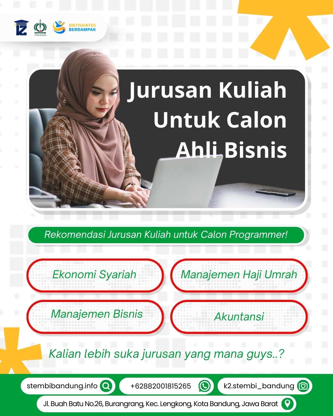 Calon Ahli Bisnis Saatnya Siapkan Karier Profesionalmu Bersama STEMBI Bandung