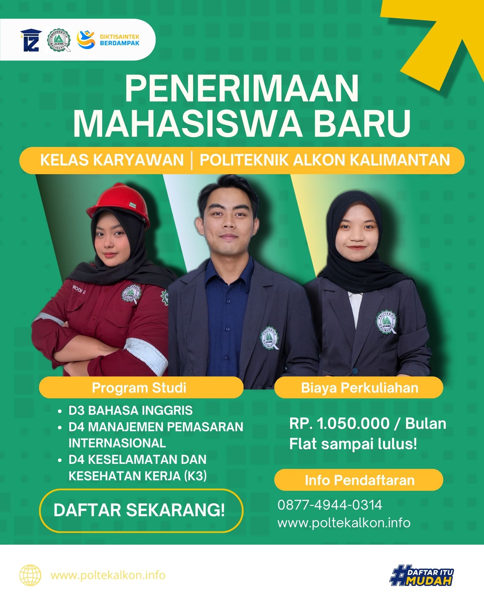 Pilihan Jurusan Kelas Karyawan di Politeknik Alkon Kalimantan Balikpapan 