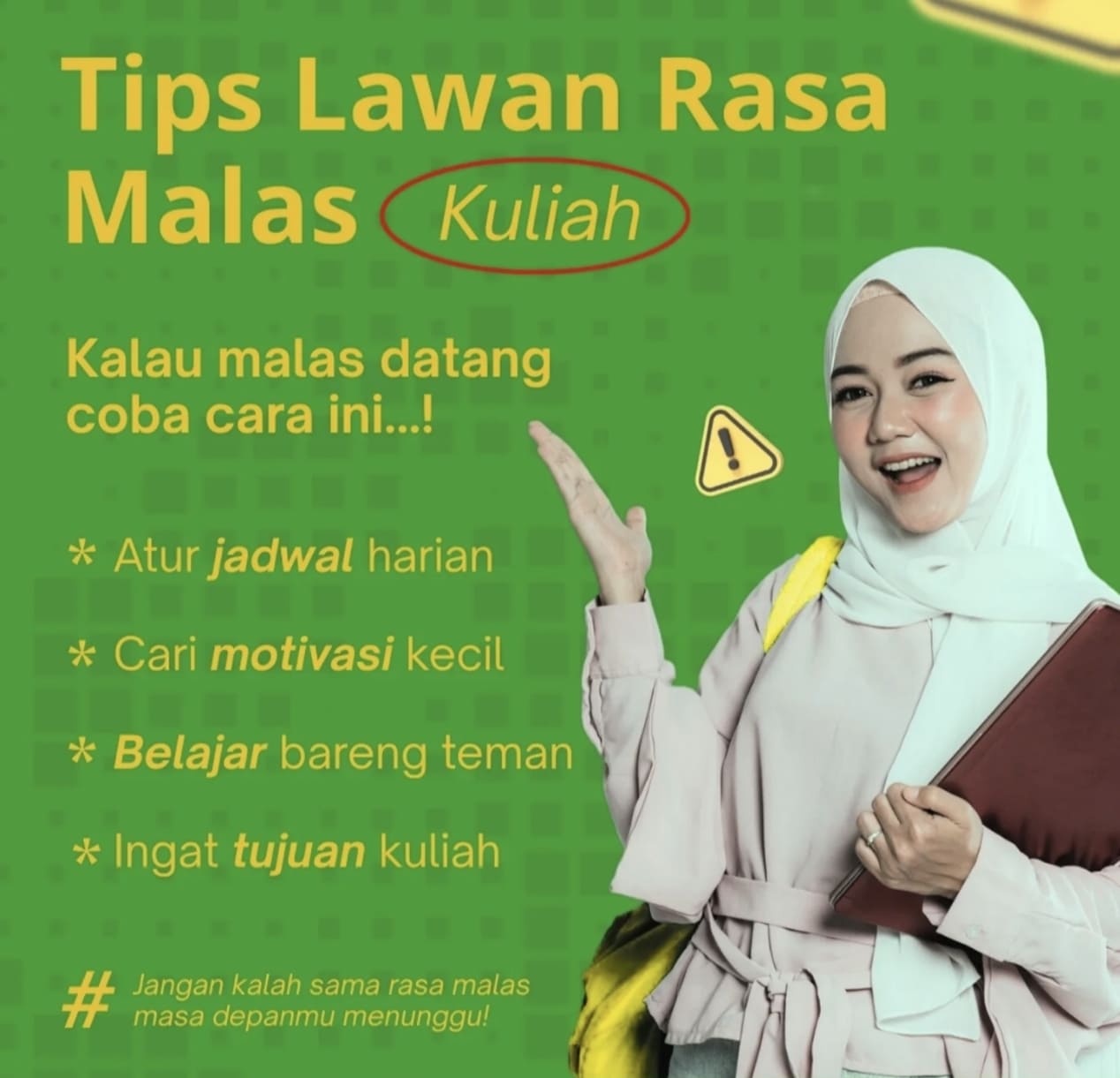 Tips Lawan Rasa Malas Kuliah