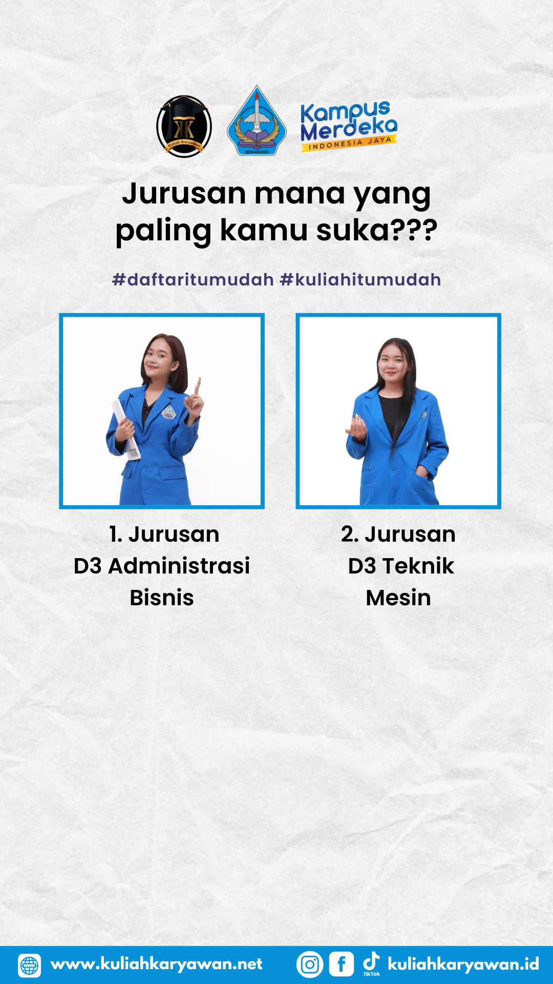 Jurusan mana yang kamu suka???