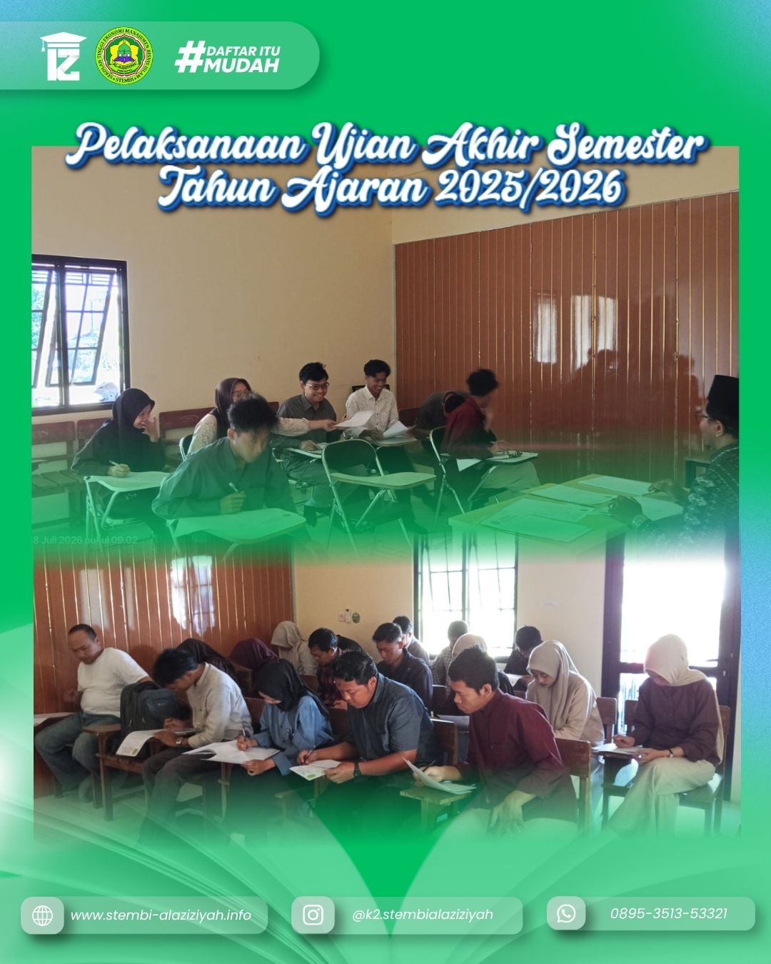 Ujian Akhir Semester Tahun Ajaran Genap 2025 2026 Stembi Al Aziziyah