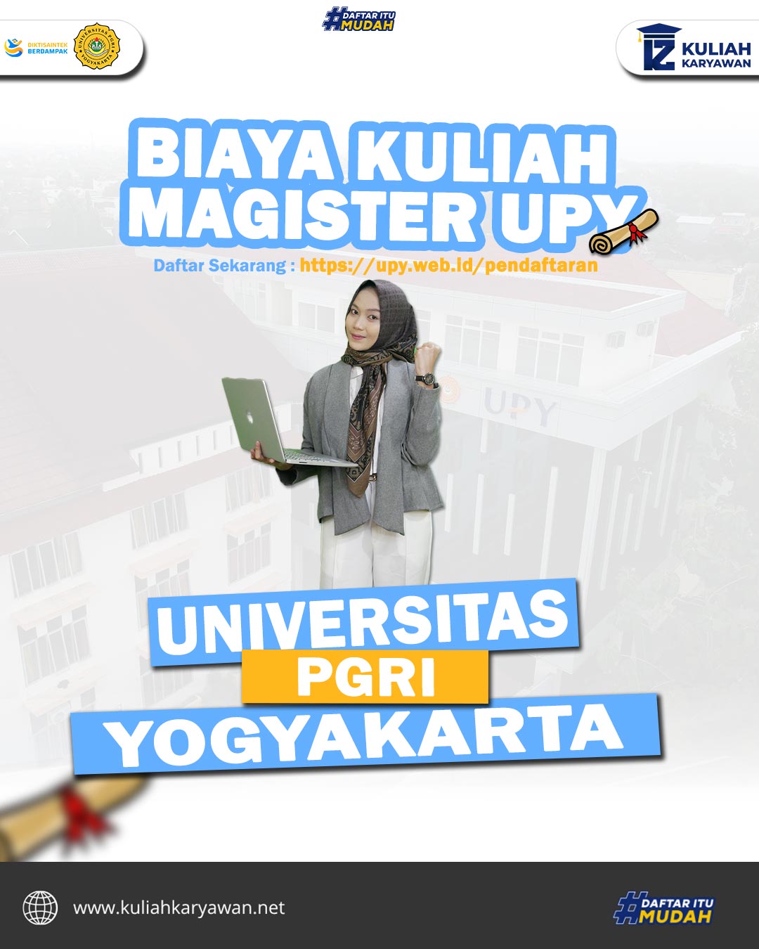 Biaya Kuliah Magister UPY Semester Genap Mulai Rp1.200.000 per Bulan