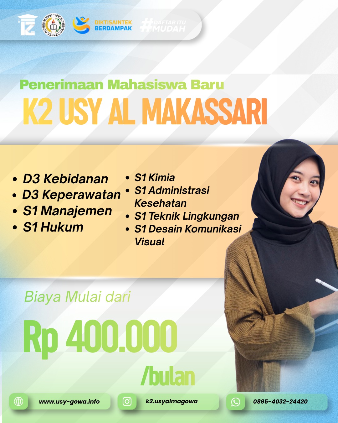 Informasi Kuliah Murah K2 Kuliah Karyawan USY Al Makassari Gowa
