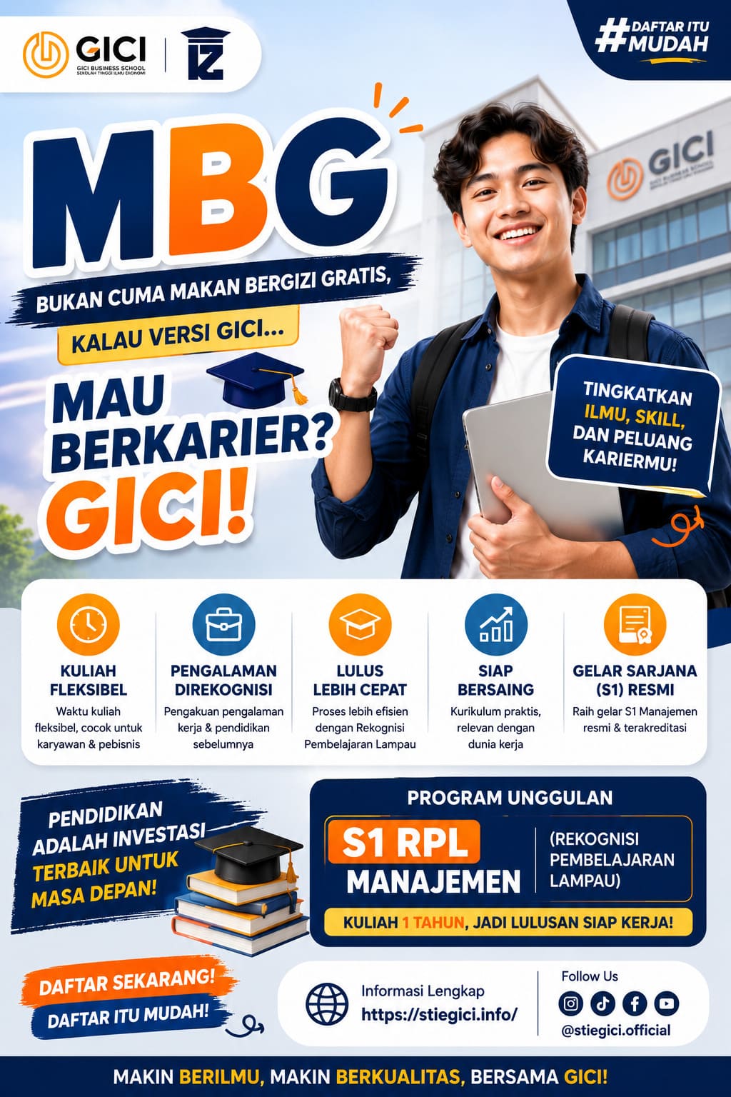 MBG Bukan Cuma Makan Bergizi Gratis, Kalau Versi GICI: Mau Berkarier? GICI