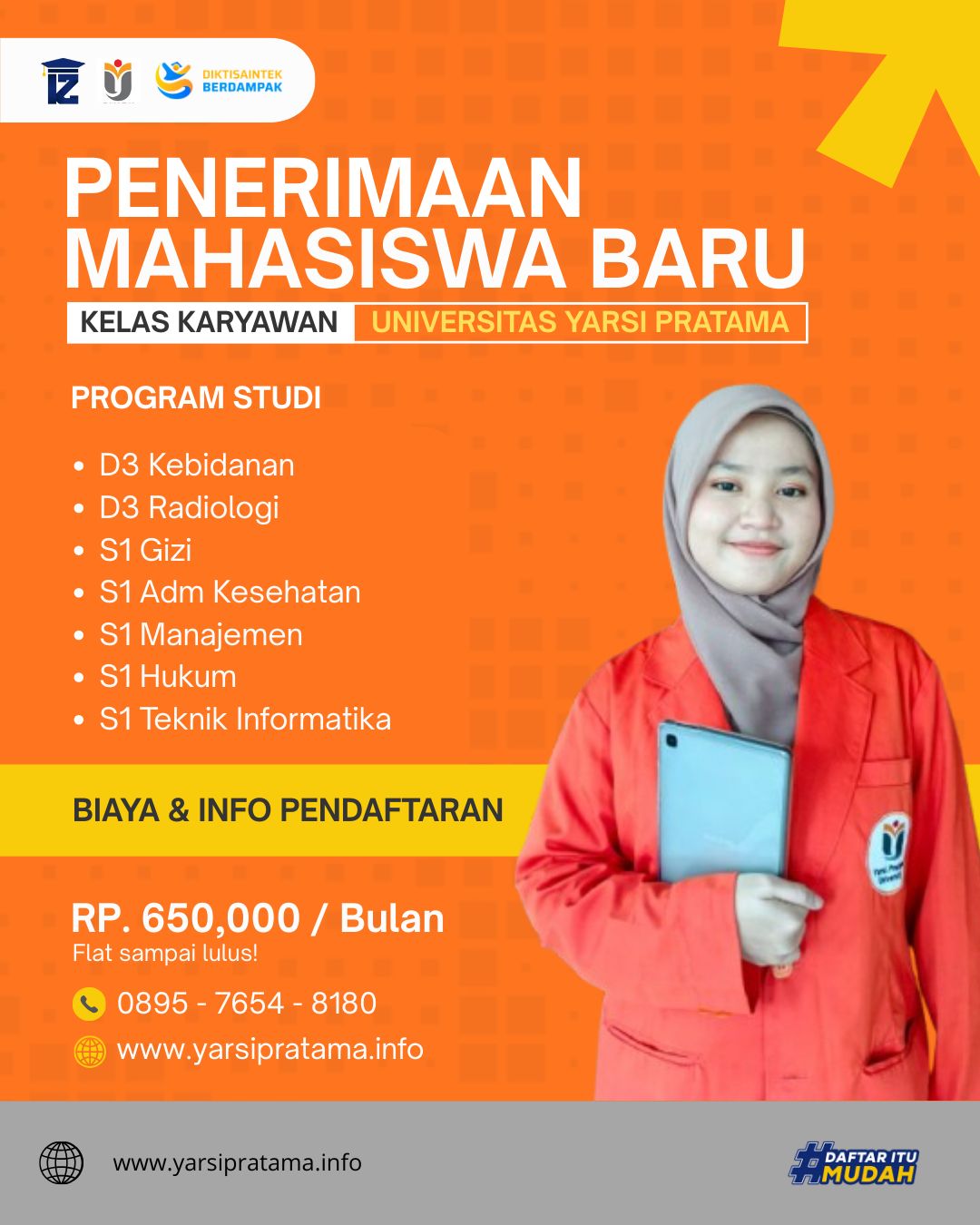 Kuliah Mudah Dan Terjangkau Hanya Di Kuliah Karyawan Universitas Yarsi Pratama