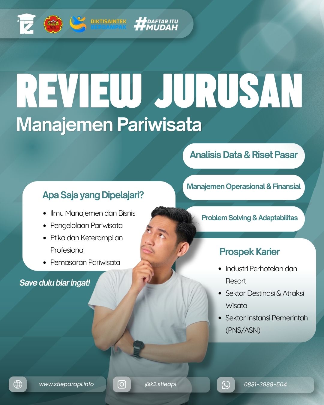 Kelebihan Jurusan S1 Manajemen Pariwisata di Kuliah Karyawan STIE Pariwisata API Yogyakarta