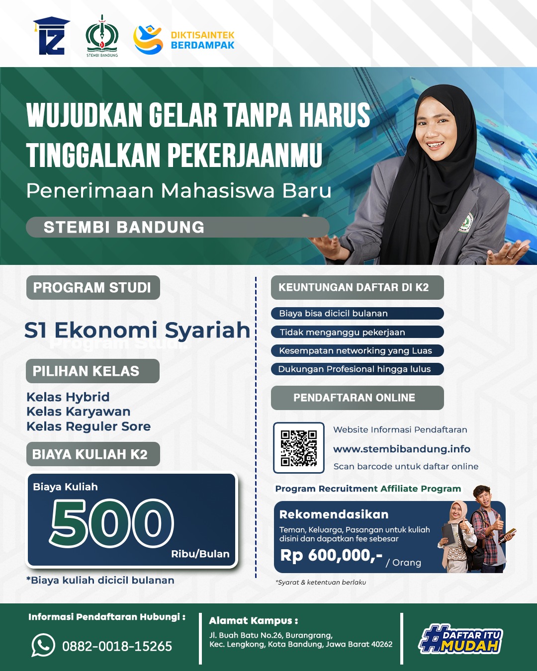 Wujudkan Gelar Tanpa Harus Tinggalkan Pekerjaanmu di STEMBI Bandung