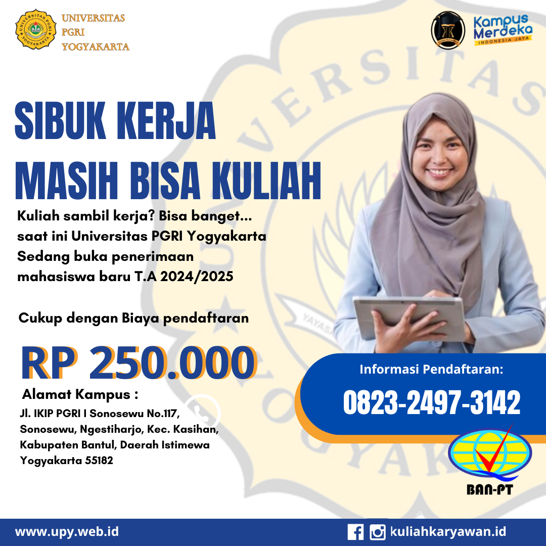 Kuliah di Jurusan Hukum Bisnis di Universitas PGRI Yogyakarta