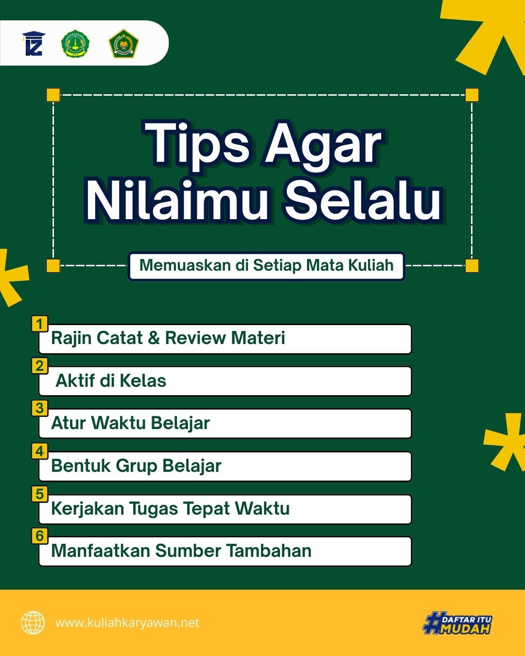 Tips IPK Aman Agar Nilaimu Selalu Memuaskan di Universitas Islam Depok