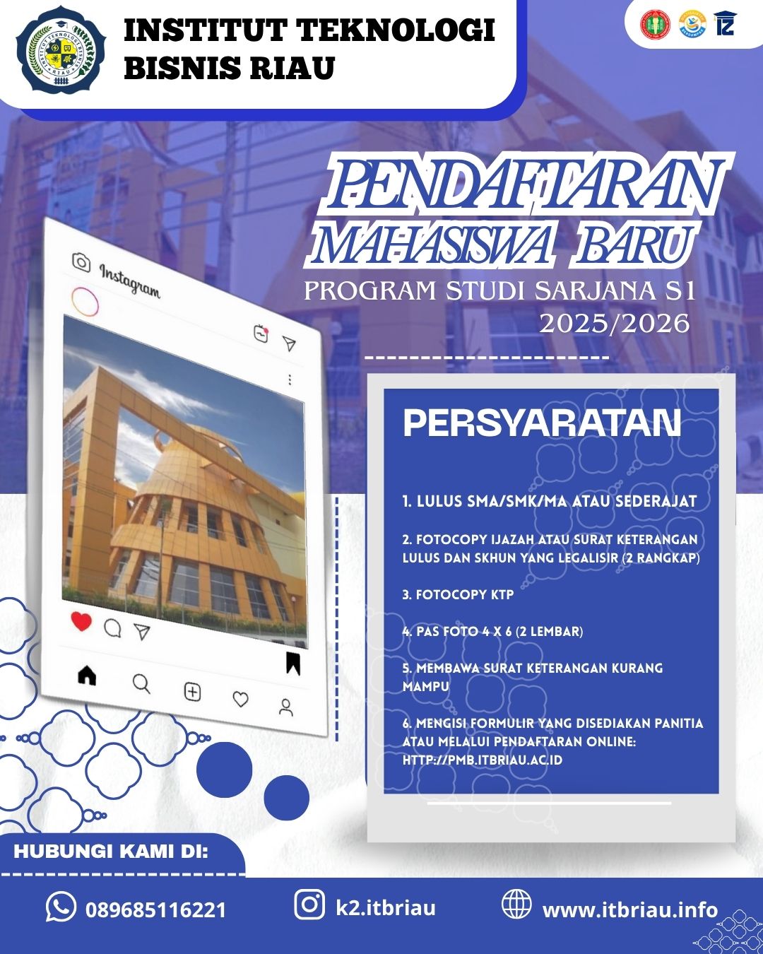 Kuliah Bisa Diatur Sesuai Aktivitas Cuma di ITB Riau