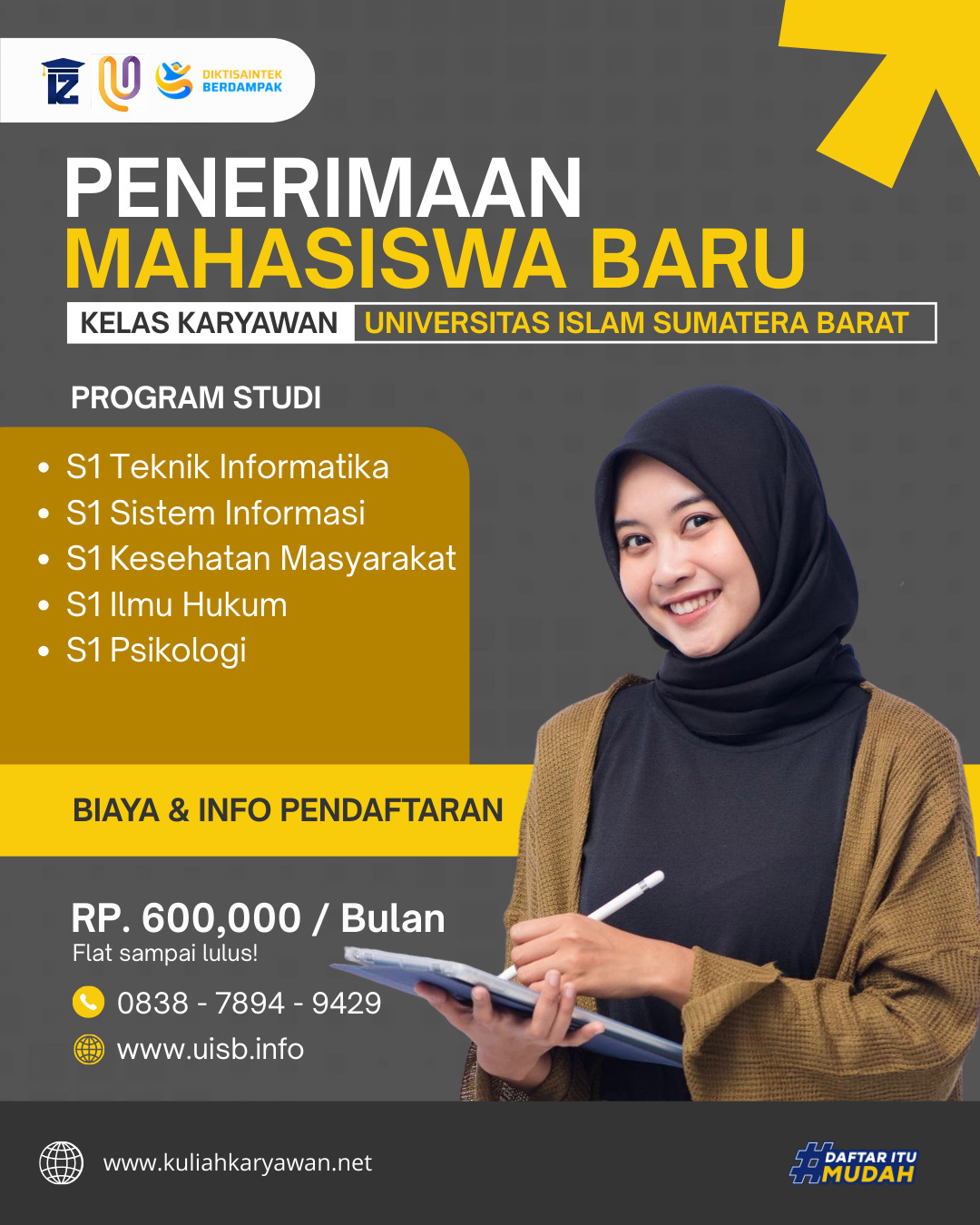 Kampus Biaya Murah di Kota Padang Kelas Karyawan UISB Padang